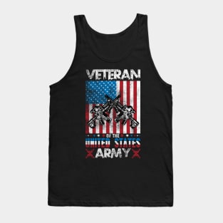 Army Veteran- Patriot- USA Tank Top